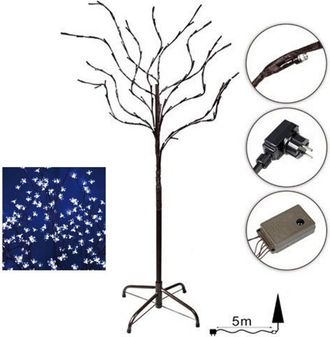 Trade Shop Trade Shop - Albero Di Natale Luminoso Ciliegio Per Interno 192 Led 180cm Bluce Blu