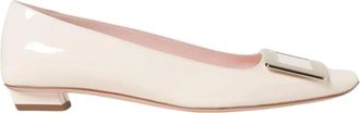 Roger Vivier Schoenen, Dames, Beige, 38 EU, Leer, Geel Cr&egrave;me Ballerinas