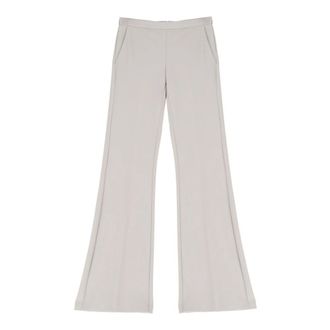 Imperial Pantalone a Zampa - Dames - Wijde Broeken - Wit - 2XL - Polyester - Broeken