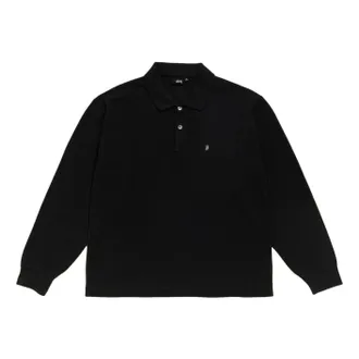St&uuml;ssy Classic Pique Ls Polo Black 1140411-BLAC