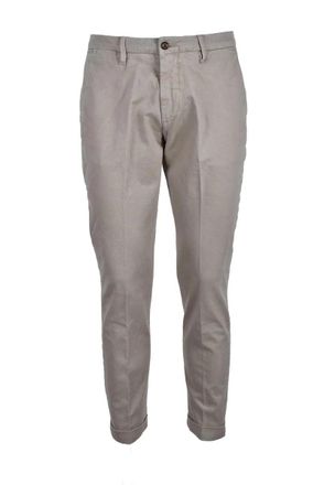 Laboratori Italiani Slim-Fit Beige Trousers With Classic Waistband And Tapered Leg