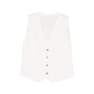 sacai Buttoned Drawstring Waistcoat