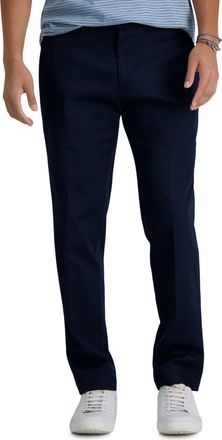 Haggar mensHC10890Premium No Iron Khaki Slim Fit Flat Front Casual Pant Casual Pants - Blue - 38W x 30L