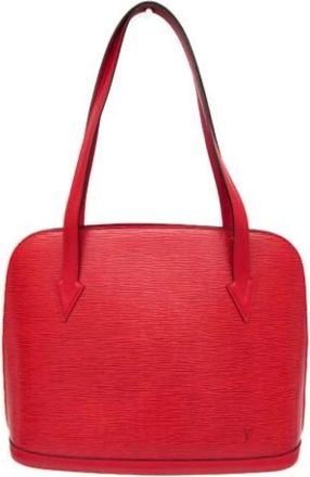 Louis Vuitton Pre-owned Shoulder Bags, female, Red, Size: ONE SIZE Pre-owned Lussac Handbag