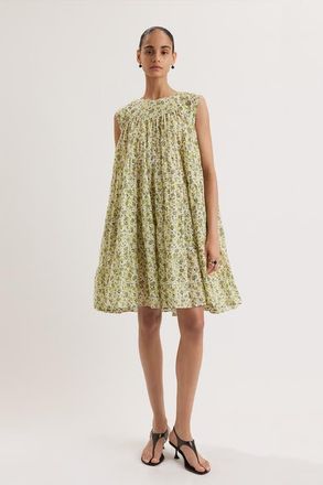 Merlette Lanai Print Dress in Lime Floral Print at Nordstrom, Size Xx-Small