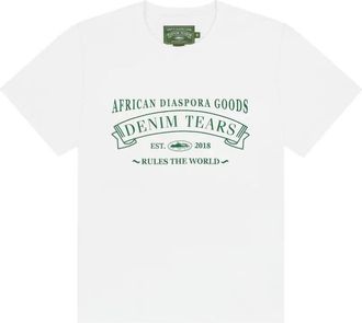 Denim Tears ADG Tee - male - Denim Tears - T-Shirts - White - 2XL - Tops