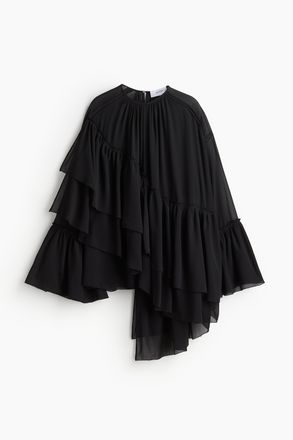 H&M Chiffonbluse - Schwarz