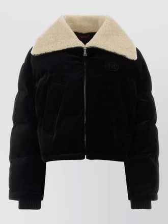 Gucci velvet puffer jacket