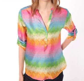 Vilagallo Francina Silk Blouse In Multicolor