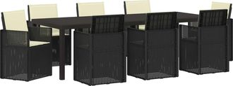 vidaXL Conjunto De Comedor De Jard&iacute;n 9 Uds. Antracita Y Crema Pp Vidaxl