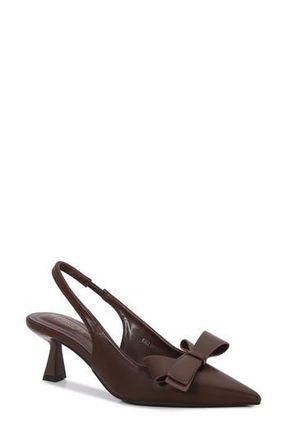 Berness Calliope Asymmetric Bow Slingback Pump in Brown at Nordstrom Rack, Size 8.5