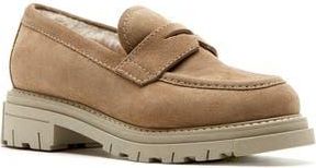 La Canadienne Devin Waterproof Penny Loafer in Biscotti Suede at Nordstrom Rack, Size 6.5