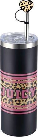 Juicy Couture 24-Ounce Glam Sip Water Bottle in Black Cheetah at Nordstrom Rack