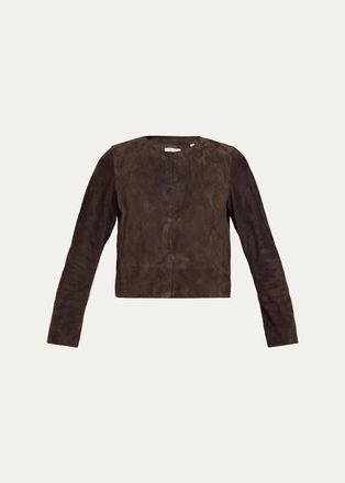 Vince Cropped Suede Jacket