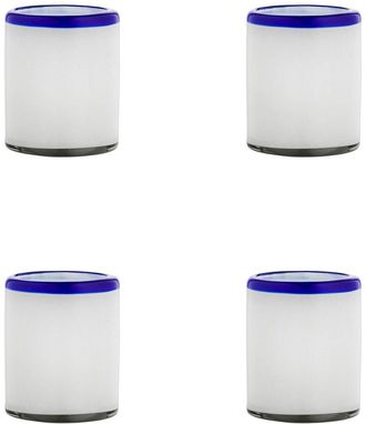 10 Strawberry Street Set Of 4 Leon Mexican Glassware Dofs