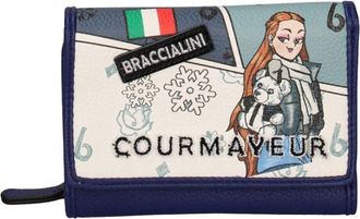 Braccialini Eudora Portemonnee - Dames - Portefeuilles - Blauw - ONE Size - Polyester - Accessoires
