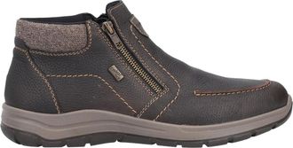 Rieker Bruine Casual Enkelboots met Gesloten Neus - Heren - Enkellaarsjes - Bruin - 41 EU - Wol - Schoenen