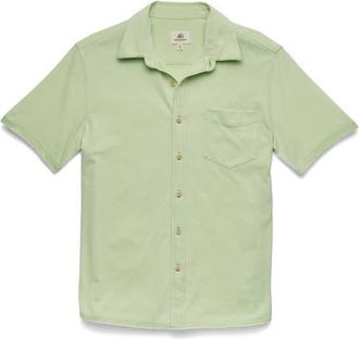 Surfside Supply Co. Tony Burnout Knit Shirt in Margarita Green at Nordstrom, Size Xx-Large