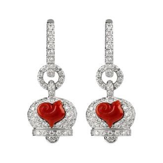 CHANTECLER Campanelle Micro Earring - Dames - Oorbellen - Rood - ONE Size - Accessoires