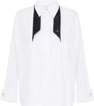 Elisabetta Franchi Camicia in popeline - Bianco