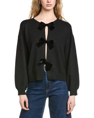 CeCe by Cynthia Steffe Bow Closure Cardigan
