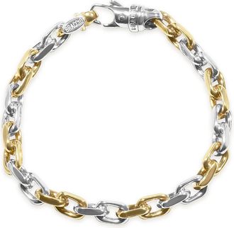 Pompeii3 Mens Link 14k Gold (39gram) or Platinum (63gram) 7mm Bracelet 8.5