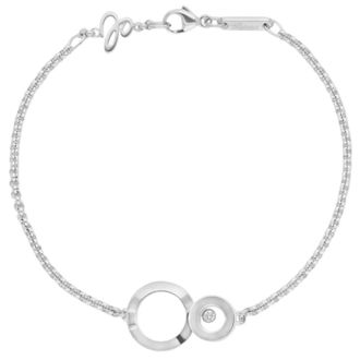 Chopard Happy Diamonds 8 18K White Gold One-Size Womens Bracelet 859209-1001