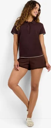 Trina Turk Hilo Pullover in Carob Combo at Nordstrom, Size Xx-Large