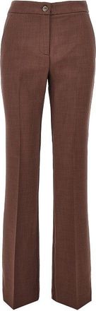 Pinko Stretch viscose-blend flared pants Woman 40