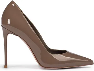 Le Silla 100mm Eva pumps - women - Patent Leather/Leather/Nappa Leather - 42 - Brown