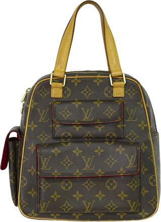 Louis Vuitton Excentri-Cite Handbag Monogram Canvas Brown Canvas Handbag (Pre-Owned)