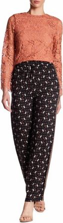 Alice & Olivia Floral Print Bohemian Relaxed Fit Pants In Multicolor