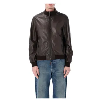 S.W.O.R.D 6.6.44 Leather Jackets, male, Brown, Size: L Biker Jacket