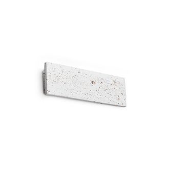 Netlighting Zig Zag Rectangle Integrated LED Wall Lamp Cement 1300lm 3000K in White