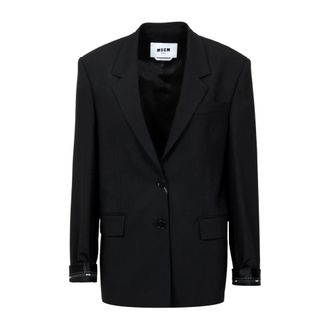 Msgm Msgm, Donna, Giacche, Nero, S, new