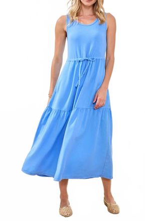 Tribal Womens Mixed Media Dress In Sky
