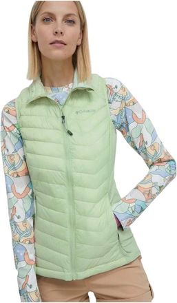 Columbia Powder Pass Vest - Dames - Bodywarmers - Groen - XS - Leer - Fitness
