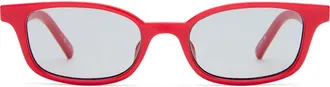 Le Specs Gender Inclusive Echelon 52mm Rectangle Sunglasses in Red at Nordstrom