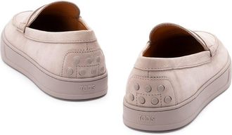 Tod's Suede Leather Loafer - Beige