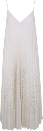 Avi&ugrave; Laser Plisse Midi Dress