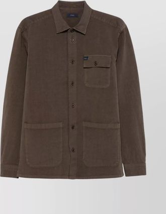 Fay overshirt featuring multiple pockets