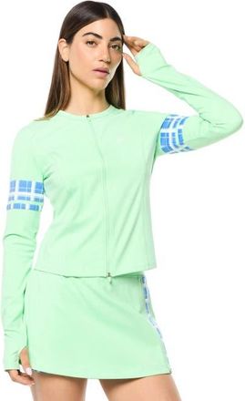 Sergio Tacchini Lara Contour Jacket in Green Ash at Nordstrom, Size Xx-Large