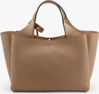 Tod's Womens Leather Crossbody Bag T Timeless Beige Shoulder