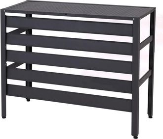 Hhg Copri condizionatore esterno copertura protettiva e decorativa HHG-944 73x90x38cm alluminio grigio