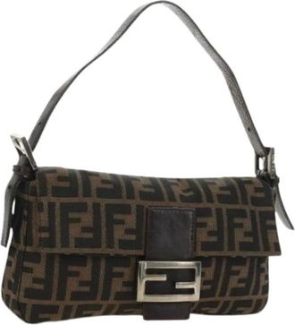 Fendi Pre-owned Vintage Zucca Canvas Shoulder Bag - - Pre-owned - Donna - Marrone - ONE SIZE