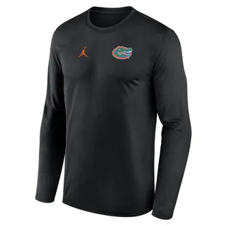 Nike Mens Florida Sideline Legend Small Logo Jordan Brand Dri-FIT College Long-Sleeve T-Shirt in Black | 0JTJ00AUFN-HE3