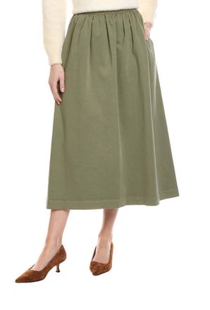 Velvet Sophia Midi Skirt In Axe
