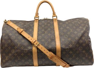 Louis Vuitton Brown Monogram Canvas Boston Bag (Pre-Owned)