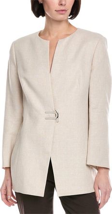 Akris Ana Linen & Wool-Blend Jacket