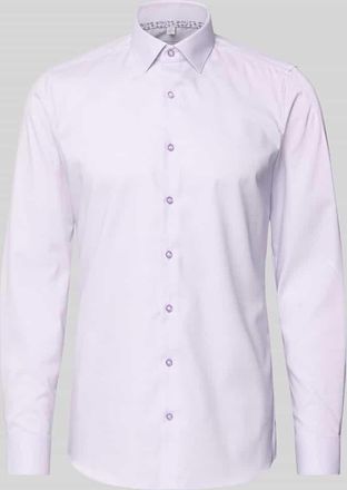 Olymp Level 5 Slim Fit Businesshemd aus Baumwoll-Mix mit Kentkragen in Flieder, Gr&ouml;&szlig;e 38